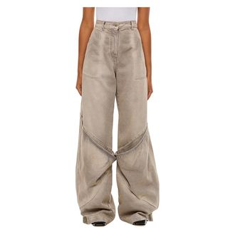 The Attico Dames, Jeans, Grijs, Maat: W26 Katoen