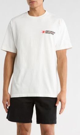 Obey Design Industrial Graphic T-Shirt in Pigment Vintage White at Nordstrom Rack, Size X-Small
