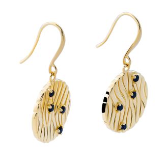 Orphelia Babette WoMens 925 Sterling Silver Drop Earrings - Gold ZO-7504/G - One Size