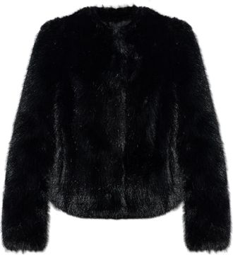 Stand Studio Sadie Faux Fur - Dames - Jassen - Zwart - S - Polyester - Jassen