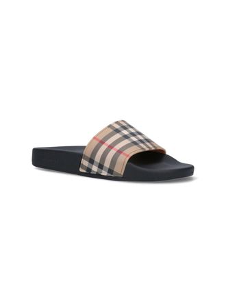 Burberry Womens Sandals Beige Polyurethane