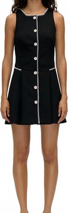 Stine Goya Sleeveless Button-Up Mini Dress In Black