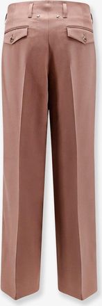 Golden Goose Womens Trousers Flavia Light Dry Wool Pink Virgin