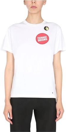 Raf Simons Teenage Dreams T-shirt - Dames - T-shirts - Wit - S - Katoen - Tops