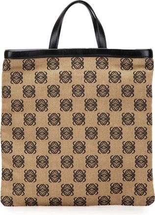 Loewe Borsa tote Anagram in tela 2003 - Marrone