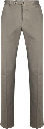 Pantaloni Torino mid-rise slim-fit chinos - men - Elastane/Cotton - 48 - Green