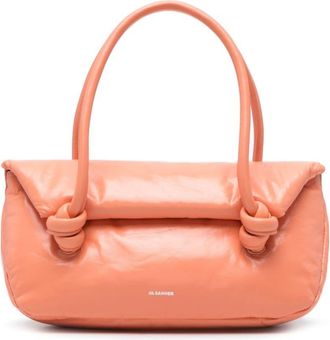 Jil Sander small padded tote bag - women - Calf Leather/Sheepskin - One Size - Orange