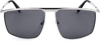 adidas Mens Silver Tone Aviator Sunglasses OR0029-F-02G-2