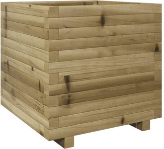 vidaXL Garden Planter 50x50x49.5 cm Impregnated Wood Pine Vidaxl