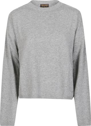 Woolrich Cozy Cropped Fine-Knit Wool-Blend Sweater