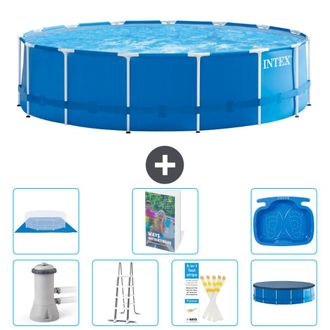 Intex Piscina Con Estructura Redonda - 457x122 Cm - 8-piezas S662