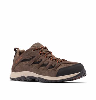 Columbia Mens Crestwood Hiking Shoe, Brown Camouflage Heat Waves, 7.5 UK
