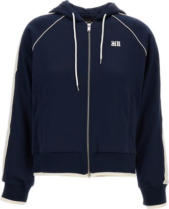 Wales Bonner Anthem Blue Cotton-Blend Hoodie