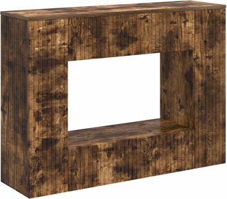 vidaXL Mesa Consola Roble Ahumado 101 X 29 X 74 Cm Vidaxl