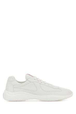 Prada White Lace-up Sneakers