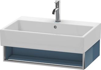 Duravit Mueble De Pared Duravit Vero Air 68,4 X 43,1 Cm, 1 Compartimento Abierto, Para Vero Air 235070, Color (frente/cuerpo): Laca De Alto Brillo Stone Blue 