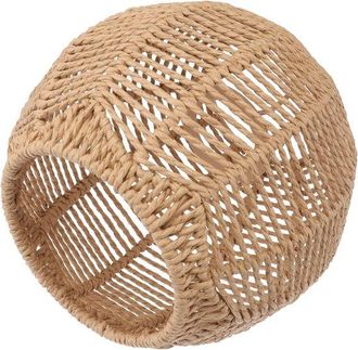 OEM Pantalla De L&aacute;mpara De Mimbre - Pantalla Colgante Tejida De 15x15 Cm Para Sala De Estar, Dormitorio O Comedor