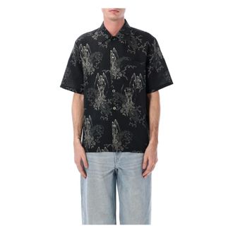 Our Legacy Short Sleeve Shirts, male, Black, Size: L Every Shirt S/S