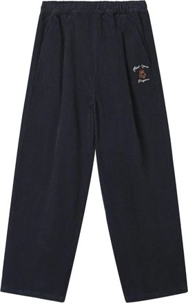 Fingercroxx Pantaloni dritti con pieghe - Grigio