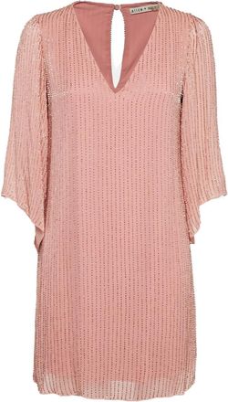 Alice & Olivia Abito con scollo a V - Rosa