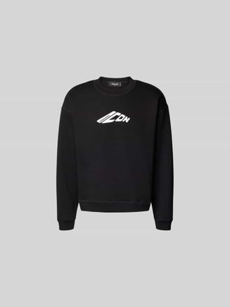 Dsquared2 Sweatshirt mit Label-Print in Black, Gr&ouml;&szlig;e M