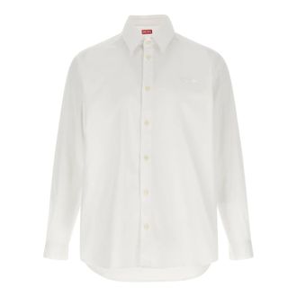 Diesel S-Simply-Gsbh - Heren - Casual Overhemden - Wit - XL - Katoen - Overhemden