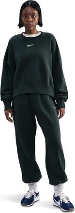 Nike Sportswear Phoenix Fleece Over-Oversized Crew Neck Sweatshirt Womens Sweatshirt Seaweed/Sail : 2XL, Cotton/Polyester