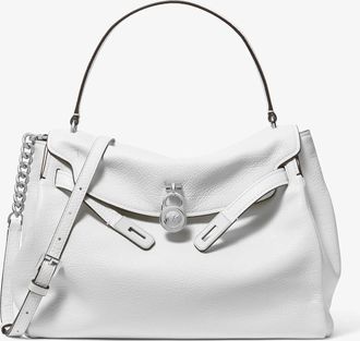 Michael Kors Hamilton Moderne Large Textured Leather Satchel