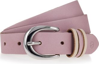 Tamaris Lederg&uuml;rtel TAMARIS, Damen, Gr. 11,5, rosa (rose), Rindsleder, G&uuml;rtel Lederg&uuml;rtel, mit Dreifach-Schlaufe verziert