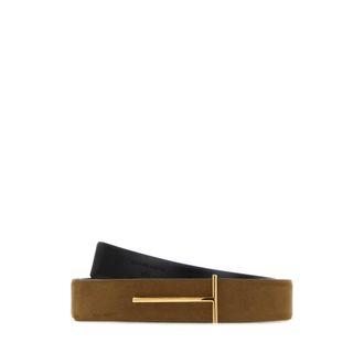 Tom Ford Belts, male, Brown, Size: 90 CM Reversible Logo Belt