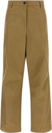 Dries Van Noten Beige Tapered Pleated Pants