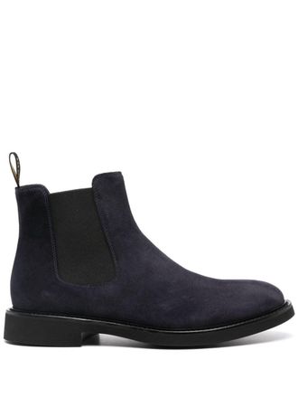 Doucal's Blue Beatles Suede Boots