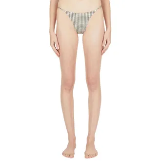 Ziah Bikinis, female, Gray, Size: M Checked Rio Bikini Bottoms