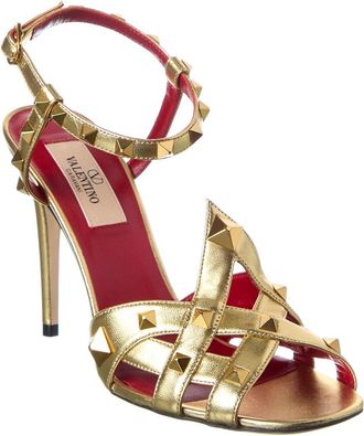 Valentino Rockstud 100 Leather Sandal