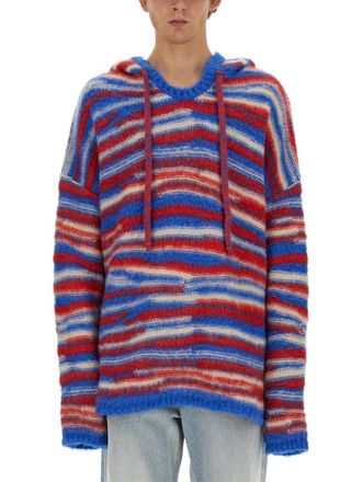 ERL Relaxed Fit Hooded Sweater