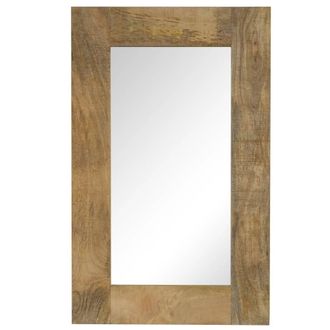 vidaXL Espejo De Madera Maciza De Mango 50x80 Cm Vidaxl