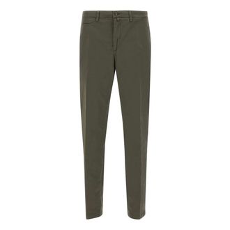 BRIGLIA 1949 Chinos, male, Green, Size: 4XL Bg05C Stretch Cotton Pants