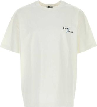 A.P.C. White Crew Neck T-Shirt