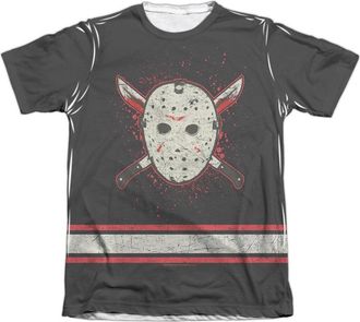 Gildan Friday the 13th Voorhees Jersey Sleeve T-Shirt
