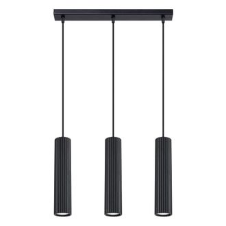 Sollux Lighting L&aacute;mpara de techo negro aluminio alt. 45 cm