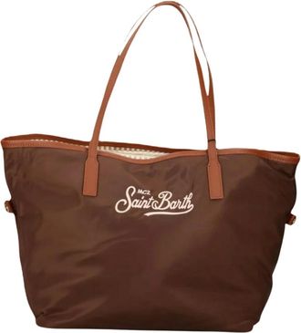 MC2 Saint Barth City Bag Mid Nylon - Bags - Mujer - Marr&oacute;n - ONE SIZE