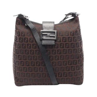 Fendi Pre-owned Shoulder Bags, female, Brown, Size: ONE SIZE Pre-owned Vintage Shoulder Bag