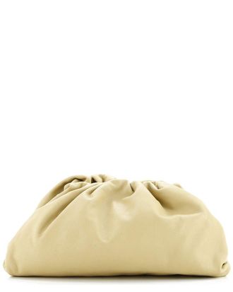 Bottega Veneta Beige Leather The Pouch Teen (Authentic Pre-Loved)