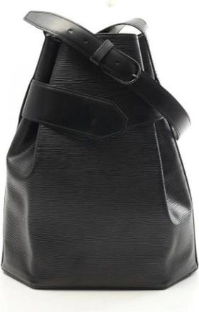 Louis Vuitton Pre-owned Bucket Bags, female, Black, Size: ONE SIZE Pre-owned Leather louis-vuitton-bags