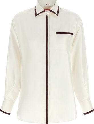 F.R.S. For Restless Sleepers White Silk Womens Blouse
