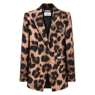 Philipp Plein Blazer Leopard - - Jackets - Donna - Marrone - L