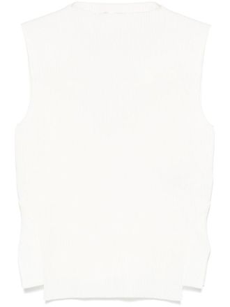 Victoria Beckham Geribbelde tanktop - Wit