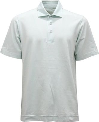 Circolo 1901 Pastel Lichtblauw Piqu&eacute; Shirt - Heren - Polos - Blauw - S - Katoen - Tops