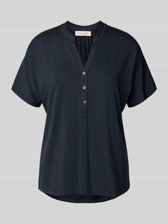 Marc O'Polo Comfort Fit T-Shirt mit V-Ausschnitt in Marine, Gr&ouml;&szlig;e S