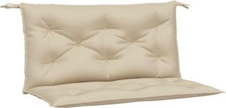 vidaXL Cojines De Banco De Jard&iacute;n 2 Uds Tela Oxford Beige 100x50x7 Cm Vidaxl